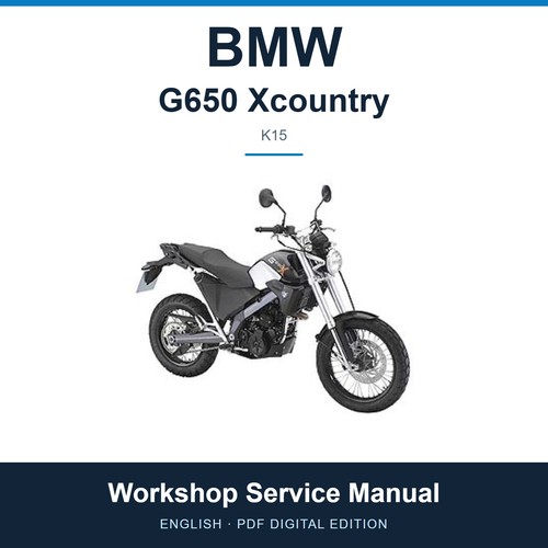 Bmw g650 xcountry k15 - k15, manuale